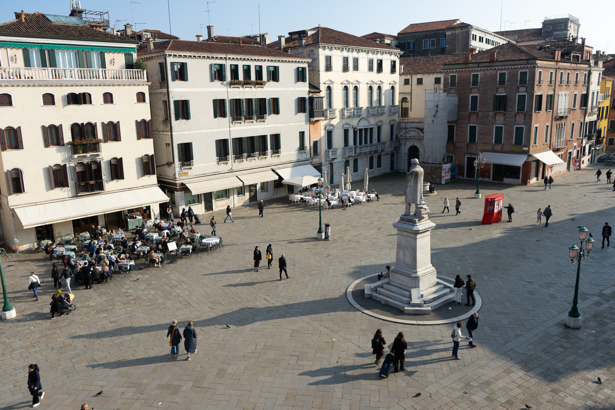 Emerald apartment Venice Campo Santo Stefano 3rd floor luxury view historic palazzo