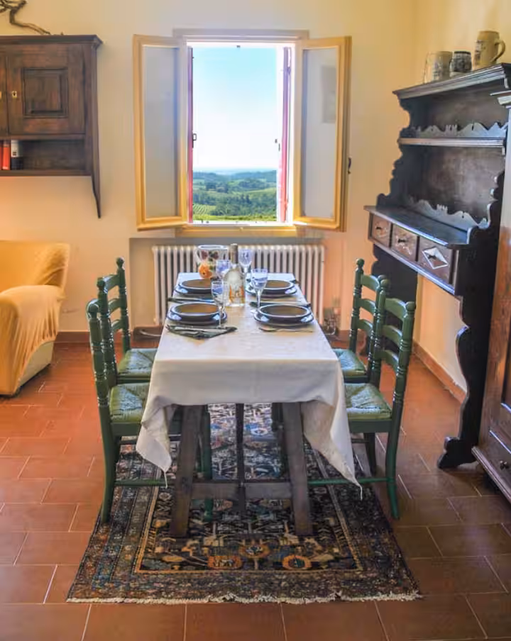 Panoramic view from La Torre di Rua rooftop terrace - Alps Venice lagoon Prosecco Hills